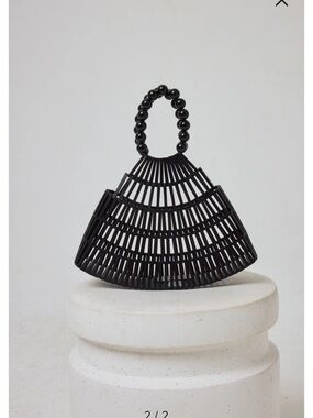 NEW WITH TAGS! LSPACE Starlight Wood Handbag - Black